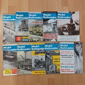 1962 Model Railroader Magazine Lot of 10 - missing Feb and Dec